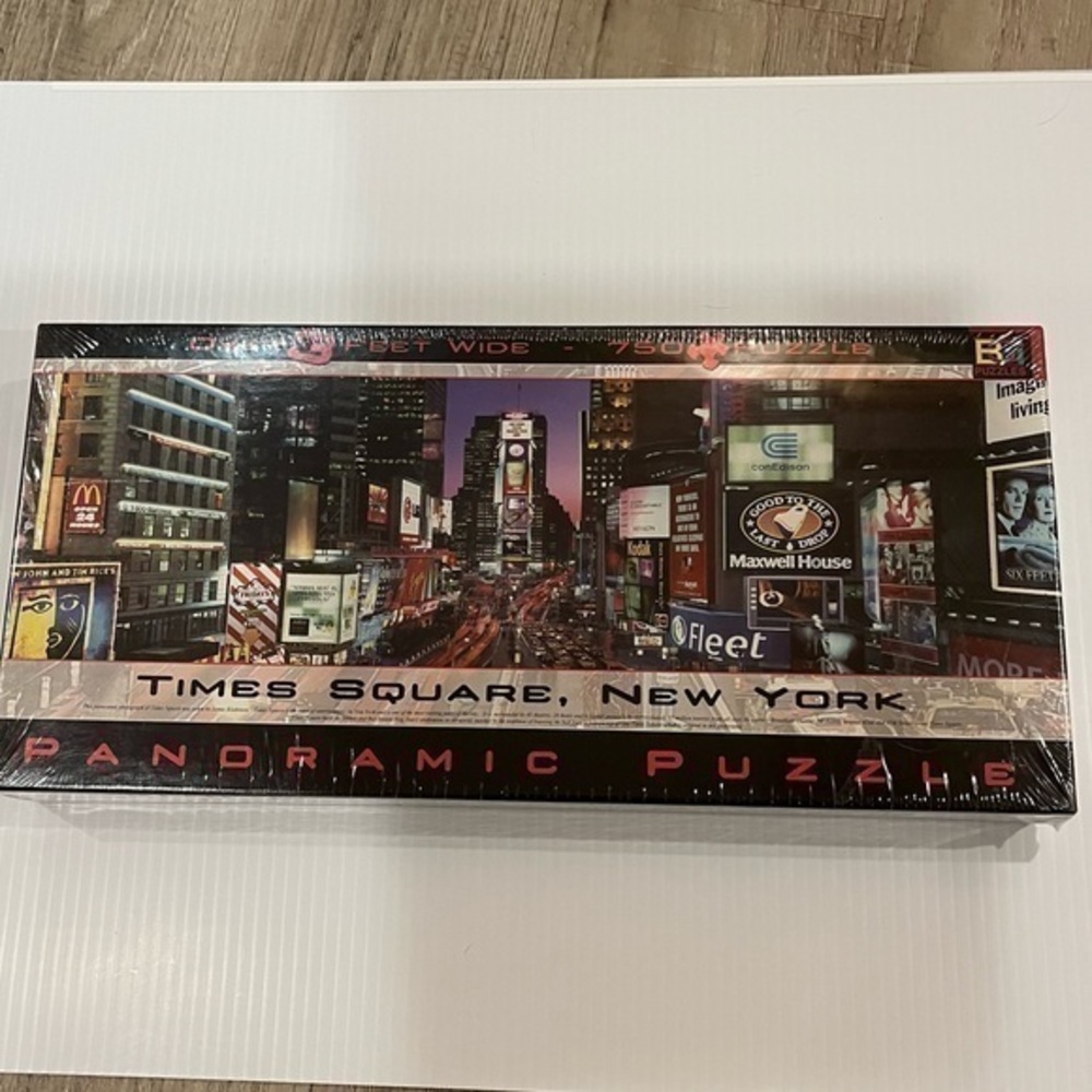 Times Square New York Panoramic Puzzle Sealed, Over Three Feet Wide NIB